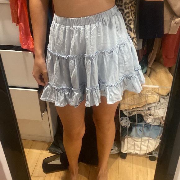 Princess Polly Blue flowy skirt - Picture 5 of 6